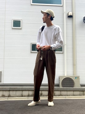 「GAP（ギャップ）のアイテム（アクセサリー）」を使った、将軍さん（メンズ・188cm）の秋コーディネート
