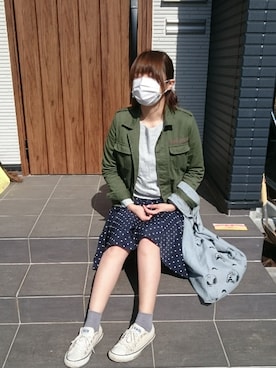 「アイテム（ブルゾン）」を使った、®eeekoさん（レディース・163cm・30代）の春コーディネート