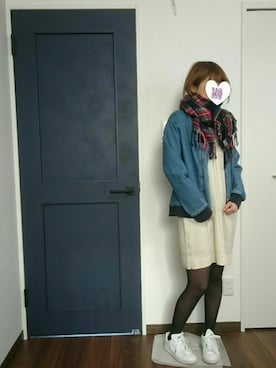 「アイテム（ブルゾン）」を使った、®eeekoさん（レディース・163cm・30代）の冬コーディネート