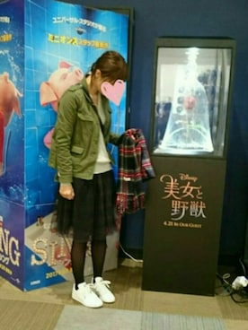 「index（インデックス）のアイテム（ブルゾン）」を使った、®eeekoさん（レディース・163cm）の春コーディネート