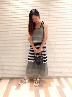 「accommode」｜「アイテム（アクセサリー）」を使った、RNさん（レディース・158cm）の夏コーディネート