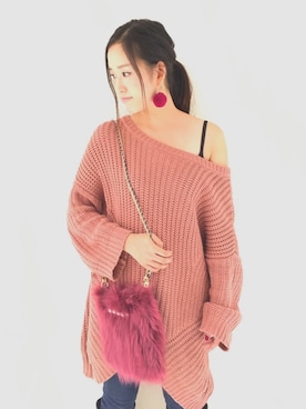 「ACCOMMODE（アコモデ）のアイテム（アクセサリー）」を使った、RNさん（レディース・158cm）の秋コーディネート