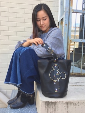 「disney」｜RNさん（レディース・158cm）の秋コーディネート
