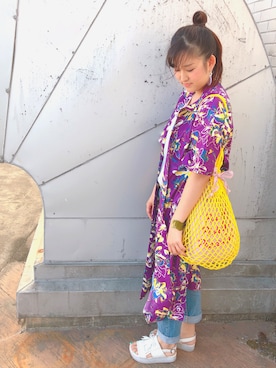 「ACCOMMODE（アコモデ）のアイテム（アクセサリー）」を使った、RNさん（レディース・158cm）の春コーディネート