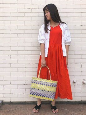 「Lattice（Lattice）のアイテム（アクセサリー）」を使った、RNさん（レディース・158cm）の夏コーディネート