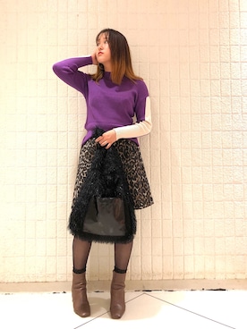 「ACCOMMODE（アコモデ）のアイテム」を使った、RNさん（レディース・158cm）の秋コーディネート