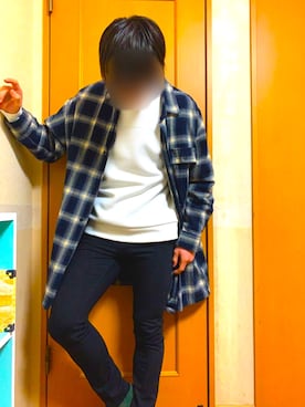 「LAKOLE（ラコレ）のアイテム（スウェット）」を使った、koｰtaさん（メンズ・167cm）の冬コーディネート
