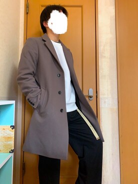 「LAKOLE（ラコレ）のアイテム（スウェット）」を使った、koｰtaさん（メンズ・167cm）の冬コーディネート