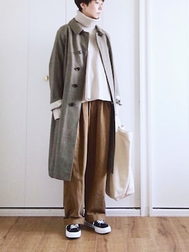 「ハイネックトップス」｜miki__072さん（レディース・165cm）の冬コーディネート