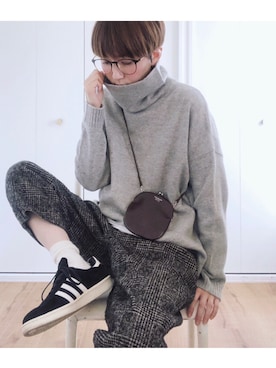 「hagumu（ハグム）のアイテム」を使った、miki__072さん（レディース・165cm）の冬コーディネート