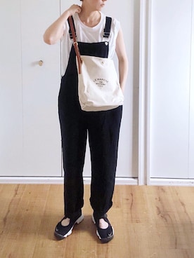 「スニーカーコーデ」｜「アイテム（オールインワン・サロペット）」を使った、miki__072さん（レディース・165cm）の夏コーディネート