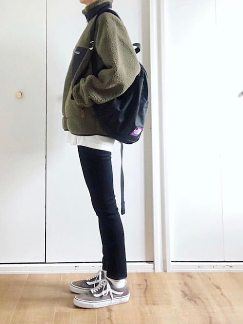 Miki 072 The North Face Purple Labelのバックパック リュックを使ったコーディネート Wear