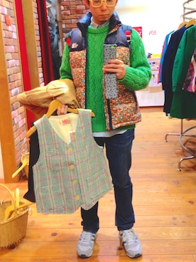 「Peter Jensen（ピーターイェンセン）のアイテム」を使った、k-chandlerさん（メンズ・163cm）の秋コーディネート