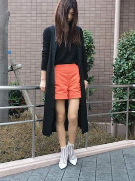 パンプスを使った 大人ショートパンツ の人気ファッションコーディネート Wear