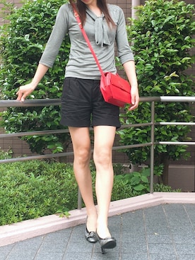 「FRAGILE（フラジール）のアイテム（パンプス）」を使った、LLさん（レディース・162cm）の春コーディネート