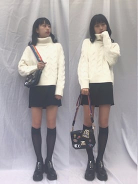 「GUコーデ」｜「アイテム（ブーティ）」を使った、ぷるこ/KaedeOkuboさん（レディース・163cm）の秋コーディネート