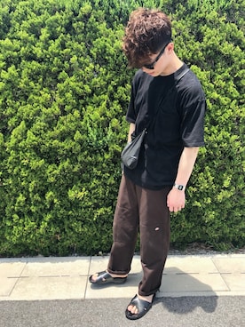 「URBAN RESEARCH（アーバンリサーチ）のアイテム（サンダル）」を使った、OKDさん（メンズ・175cm）の夏コーディネート