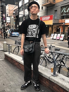 「ロック」｜「アイテム（ローファー）」を使った、OKDさん（メンズ・175cm）の秋コーディネート