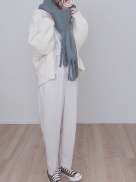 「CONVERSE（コンバース）の＜CONVERSE（コンバース）＞∴ALL STAR 100 LOW オールスターコーデュロイ スニーカー ◆（スニーカー）」を使った、ます。さん（レディース・164cm）の冬コーディネート