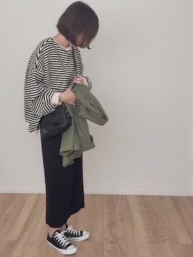 「green label relaxing（グリーンレーベルリラクシング）のアイテム（その他アウター）」を使った、ます。さん（レディース・164cm）の秋コーディネート