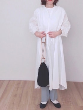「epimi épimmy」｜「アイテム（シャツワンピース）」を使った、ます。さん（レディース・164cm）の春コーディネート