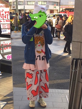 「THUNDERBOX（サンダーボックス）のアイテム」を使った、たべよさん（メンズ・177cm）の冬コーディネート