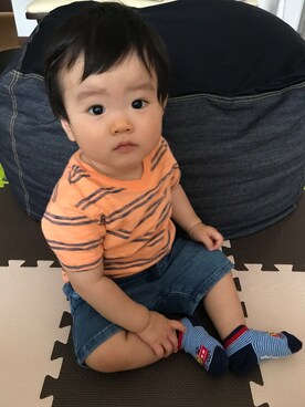 「もうすぐ1歳」｜harutanさん（キッズ・70cm）の夏コーディネート