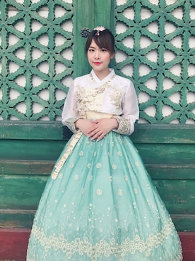 「韓国旅行」｜「アイテム（ワンピース/ドレス）」を使った、❤テイ❤さん（レディース・160cm）の夏コーディネート
