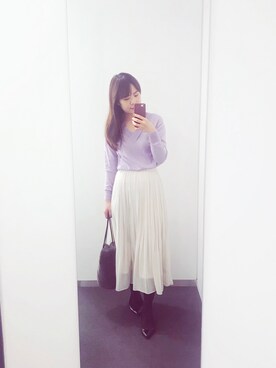 「UNRELISH（アンレリッシュ）のアイテム」を使った、❤テイ❤さん（レディース・160cm）の春コーディネート