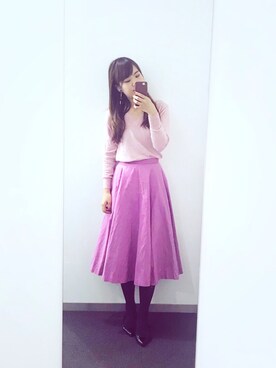 「UNRELISH（アンレリッシュ）のアイテム」を使った、❤テイ❤さん（レディース・160cm）の春コーディネート