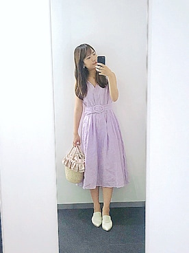 「JUSGLITTY（ジャスグリッティー）のアイテム（ワンピース）」を使った、❤テイ❤さん（レディース・160cm）の夏コーディネート