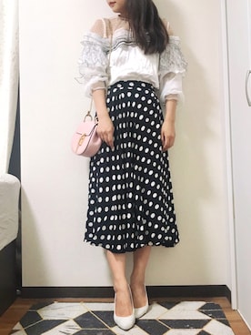 「self-portrait（セルフポートレート）のアイテム（トップス）」を使った、❤テイ❤さん（レディース・160cm）の秋コーディネート