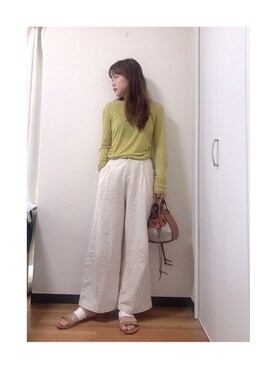 「SOLUDOS（ソルドス）のアイテム」を使った、❤テイ❤さん（レディース・160cm）の春コーディネート