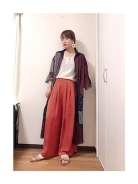 「SOLUDOS（ソルドス）のアイテム」を使った、❤テイ❤さん（レディース・160cm）の夏コーディネート