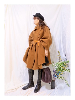 Ameri（アメリ）の「UNDRESSED HANDY OVER PONCHO（ポンチョ