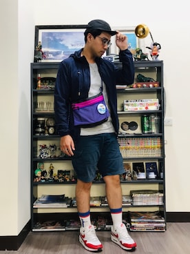 「TAIKAN（テイケン）のアイテム」を使った、Ú-Sêng Tânさん（メンズ・166cm）の夏コーディネート