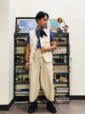 「TROPHY CLOTHING」｜Ú-Sêng Tânさん（メンズ・166cm）の秋コーディネート