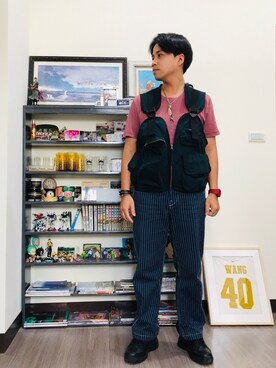 「COP（シーオーピー）のアイテム（トップス）」を使った、Ú-Sêng Tânさん（メンズ・166cm）の秋コーディネート