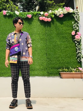 「TAIKAN（テイケン）のアイテム」を使った、Ú-Sêng Tânさん（メンズ・165cm）の秋コーディネート