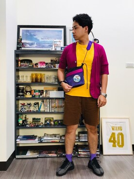 「TAIKAN（テイケン）のアイテム」を使った、Ú-Sêng Tânさん（メンズ・166cm）の秋コーディネート