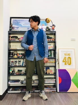 「lativ（ラティーヴ）のアイテム」を使った、Ú-Sêng Tânさん（メンズ・166cm）の冬コーディネート