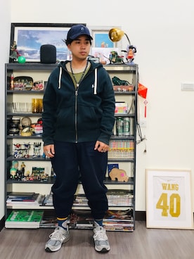 「Polo Ralph Lauren」｜「アイテム（スタジャン）」を使った、Ú-Sêng Tânさん（メンズ・166cm）の冬コーディネート