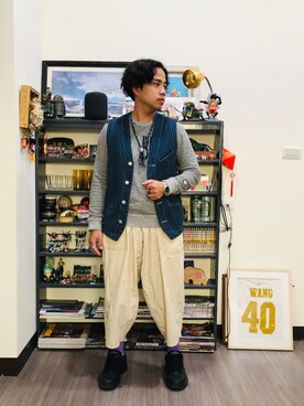 「Retrodandy」｜Ú-Sêng Tânさん（メンズ・166cm）の春コーディネート