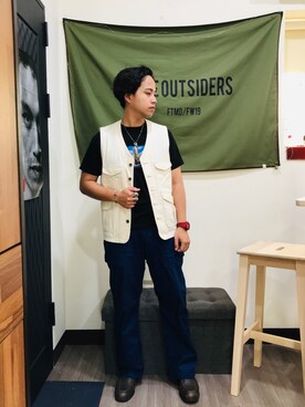 「TROPHY CLOTHING」｜Ú-Sêng Tânさん（メンズ・166cm）の春コーディネート