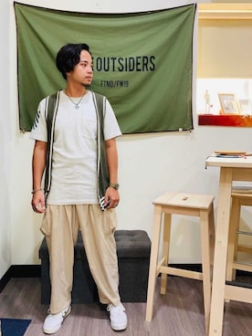 「simple design」｜Ú-Sêng Tânさん（メンズ・167cm）の夏コーディネート