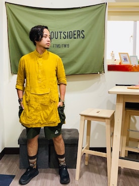 「Filter017（フィルターゼロイチナナ）のアイテム（パンツ）」を使った、Ú-Sêng Tânさん（メンズ・167cm）の夏コーディネート