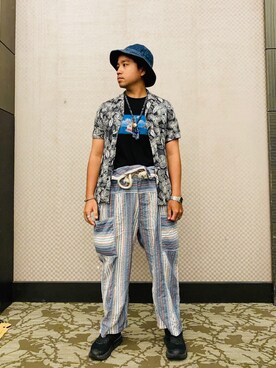 「Retrodandy」｜Ú-Sêng Tânさん（メンズ・167cm）の夏コーディネート