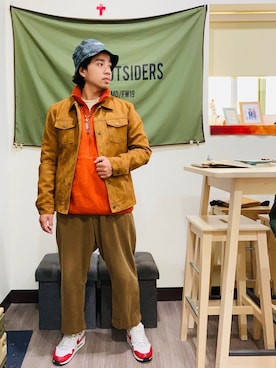 「patagonia」｜「アイテム（ライダースジャケット）」を使った、Ú-Sêng Tânさん（メンズ・167cm）の冬コーディネート