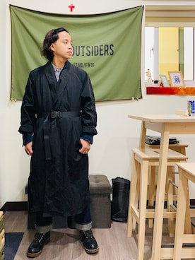 「COP（シーオーピー）のアイテム」を使った、Ú-Sêng Tânさん（メンズ・167cm）の冬コーディネート