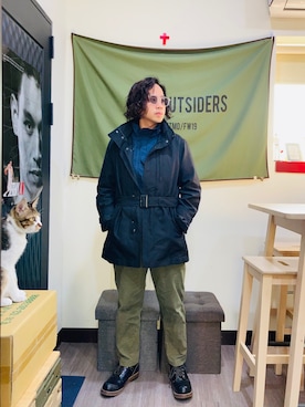 「COP（シーオーピー）のアイテム」を使った、Ú-Sêng Tânさん（メンズ・167cm）の冬コーディネート